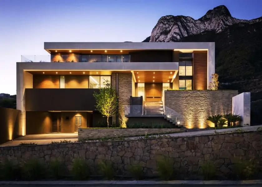 Pencahayaan Luar Ruangan di Desain Rumah Minimalis 2 Lantai